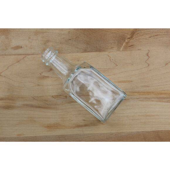 Simple Vintage Clear Glass Bottle / Flower Vase - Picture 5 of 7